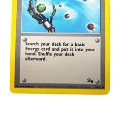 Pokemon Energy Search Trainer Card 59/62 1999 Wotc Rare Vintage Card - Image 2