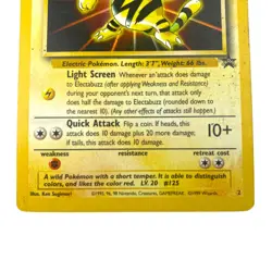 Pokemon Card Electabuzz Black Star Promo 1999 Non Holo #2 - Image 2