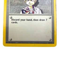 Pokemon Professor Oak 88/102 Trainer Card Base Set Pokemon - Image 2