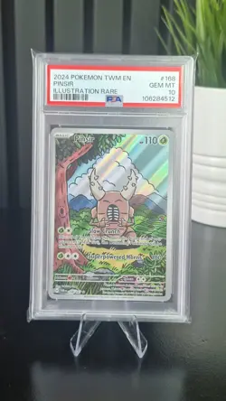 POKEMON 2024 PINSIR IR TWILIGHT MASQUERADE ENGLISH PSA GEM MINT 10 168/167 - Image 1