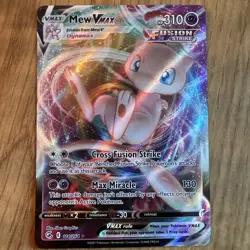 PSA 10 Mew Vmax 114/264 Fusion Strike Holo Full Art Graded Pokemon Card - Image 1