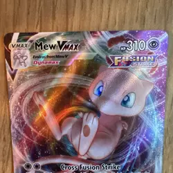 PSA 10 Mew Vmax 114/264 Fusion Strike Holo Full Art Graded Pokemon Card - Image 3