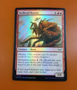 1x Bedhead Beastie | FOIL | Duskmourn: House of Horror | MTG Magic Cards - Image 3