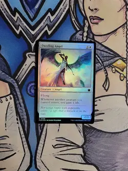 1x Dazzling Angel FOIL - NM/M FDN Foundations MTG Magic - Image 1