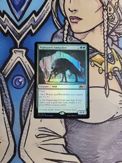 1x Nightpack Ambusher FOIL - NM/M Core Set 2020 M20 MTG Magic the Gathering - Image 1