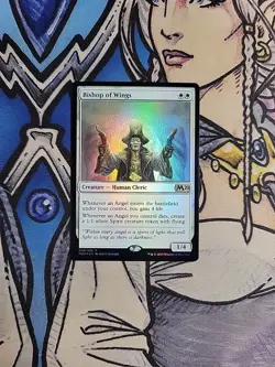 1x Bishop of Wings FOIL - NM/M Core Set 2020 M20 MTG Magic the Gathering - Image 1