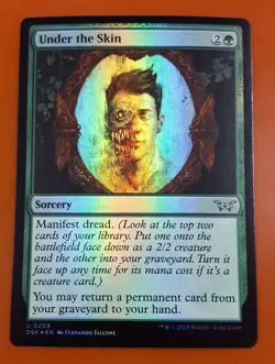 1x Under the Skin | FOIL | Duskmourn: House of Horror | MTG Magic Cards - Image 1