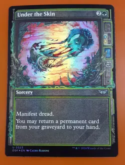 1x Under the Skin | FOIL Showcase | Duskmourn: House of Horror | MTG Magic Cards - Image 1
