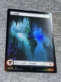 Swamp (0301) Final Fantasy Foil MTG Magic The Gathering NM - Image 1