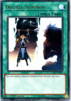 Double Summon - LCKC-EN091 - Ultra Rare - 1st Edition - Yugioh EURO - Image 1