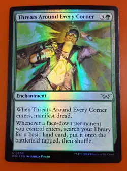 1x Threats Around Every Corner | FOIL | Duskmourn: House of Horror | MTG Magic - Image 1