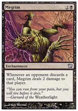 Megrim - Medium Play MTG 9th Edition - Image 1