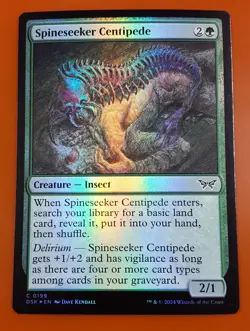 1x Spineseeker Centipede | FOIL | Duskmourn: House of Horror | MTG Magic Cards - Image 1