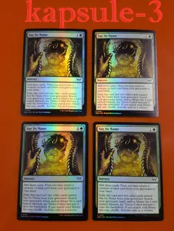 4x Say Its Name | FOIL | Duskmourn: House of Horror | MTG Magic Cards - Image 1