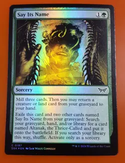 1x Say Its Name | FOIL | Duskmourn: House of Horror | MTG Magic Cards - Image 1