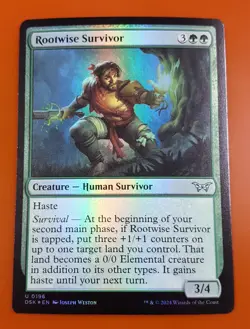 1x Rootwise Survivor | FOIL | Duskmourn: House of Horror | MTG Magic Cards - Image 1