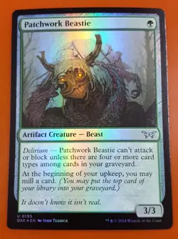 1x Patchwork Beastie | FOIL | Duskmourn: House of Horror | MTG Magic Cards - Image 1