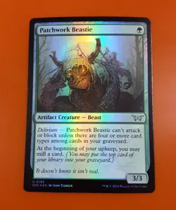 1x Patchwork Beastie | FOIL | Duskmourn: House of Horror | MTG Magic Cards - Image 3