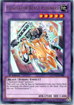 Gladiator Beast Essedarii - EXVC-EN086 - Ultra Rare - 1st Edition - Yugioh - Image 1