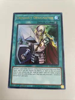 Crossout Designator RA02-EN063 Ultra Rare 1st Edition YuGiOh! NEW - Image 1