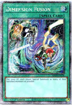 Dimension Fusion - RA03-EN136 - Platinum Secret Rare - 1st Edition - Yugioh - Image 1