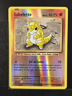 Carte Pokemon Sabelette 54/108 Reverse XY12 Evolutions XY FR EXC - Image 2