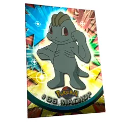 Pokemon 1999 Topps Pokemon Tv Machop 66 Holo Foil - Image 2