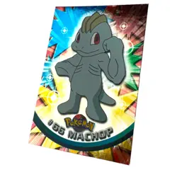 Pokemon 1999 Topps Pokemon Tv Machop 66 Holo Foil - Image 3