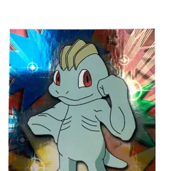 Pokemon 1999 Topps Pokemon Tv Machop 66 Holo Foil - Image 5