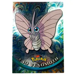 Pokemon 49 Venomoth Holo 1999 Topps Trading Cards Rare - Image 1