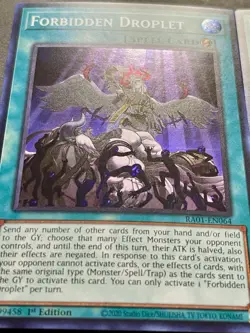 3x Forbidden Droplet | RA01-EN064 | Super Rares | NM | 1st Edition | YuGiOh! - Image 2