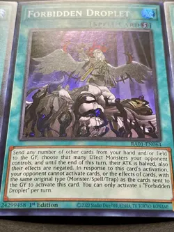 3x Forbidden Droplet | RA01-EN064 | Super Rares | NM | 1st Edition | YuGiOh! - Image 4