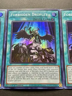 3x Forbidden Droplet | RA01-EN064 | Super Rares | NM | 1st Edition | YuGiOh! - Image 5