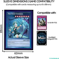 150 Black Card Sleeves Small Japanese Size Deck Protectors for Yu-Gi-Oh - Image 4