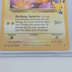 Birthday Pikachu 24/108 Black Star Promo Celebrations Pokemon Card With Sleeve - Image 4