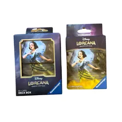 Disney Lorcana Snow White Art 65 Ct Card Sleeves and Deck Box Brand New TCG NEW - Image 1