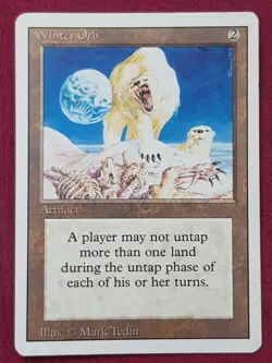 Magic The Gathering REVISED EDITION WINTER ORB artifact card MTG - Image 1