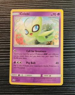 Pokemon - Celebi SM224 - Holo Black Star Promo Card - Image 1
