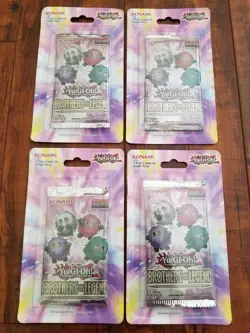 Lot of 4 - Yugioh Brothers Of Legend 1st Edition English Blister Pack - NEW - Image 1