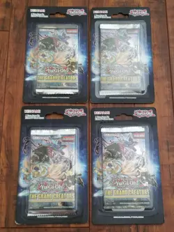 Lot of 4 - Yugioh TCG The Grand Creators 1st Edition English Blister Pack - NEW 83717855910 - Image 1