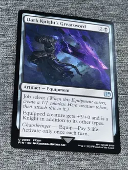 0095 Dark Knight's Greatsword FFXIV FIN Final Fantasy MTG Card NM - Image 1