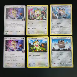 Meowth Pokemon Card Collection Set of 14 Cards Lot Bundle - Image 3