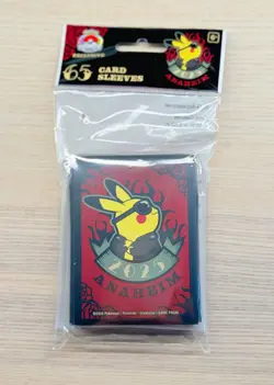 Pokemon World Championship Anaheim 2025 Pikachu Card Sleeves Sealed New - Image 1