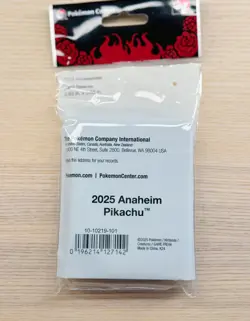 Pokemon World Championship Anaheim 2025 Pikachu Card Sleeves Sealed New - Image 2