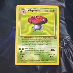 Pokemon TCG Vileplume Jungle Unlimited Rare Card 31/64 NM - Image 1