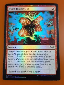 1x Turn Inside Out | FOIL | Duskmourn: House of Horror | MTG Magic Cards - Image 1