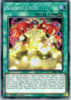 Nekroz Cycle - BLHR-EN086 - Secret Rare 1st Edition Yugioh - Image 1