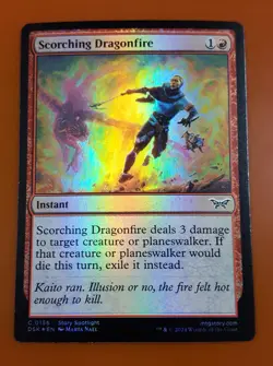 1x Scorching Dragonfire | FOIL | Duskmourn: House of Horror | MTG Magic Cards - Image 1