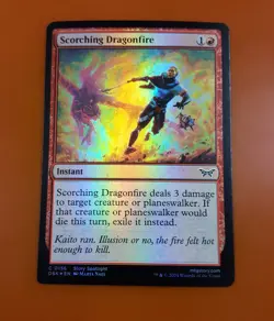 1x Scorching Dragonfire | FOIL | Duskmourn: House of Horror | MTG Magic Cards - Image 3