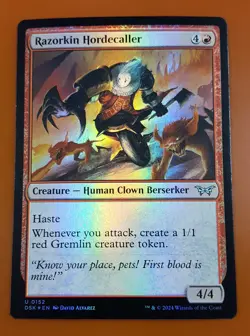 1x Razorkin Hordecaller | FOIL | Duskmourn: House of Horror | MTG Magic Cards - Image 1